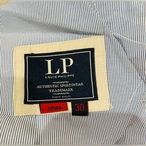 Louis Philippe men’s Steven, off white pant, size 30/32 1/4 inches